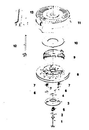 Rewind Starter No. 590642 Diagram and Parts List for 143784102  Craftsman Engine