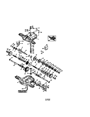 Peerless Transaxle Diagram and Parts List for 917270512  Craftsman Lawn Tractor
