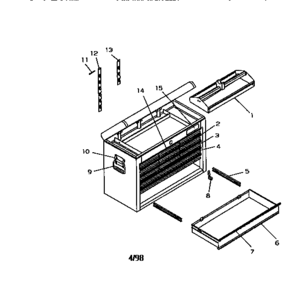 Unit Parts Diagram and Parts List for 706657791  Craftsman Tool Stand & Cart