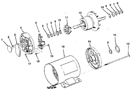 Unit Diagram and Parts List for 11312860  Craftsman Engine