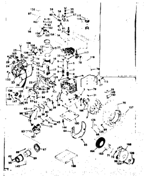 Basic Engine Diagram and Parts List for 143586272  Craftsman Engine