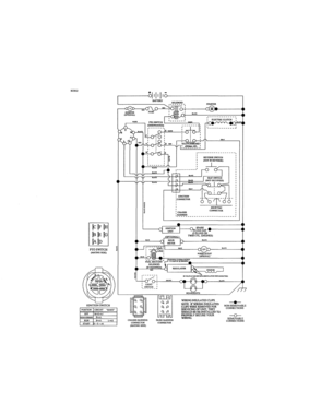 Schematic Diagram Diagram and Parts List for 917203911  Craftsman Lawn Tractor