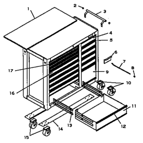 Part Location Diagram of T17533 Craftsman Bracket