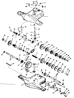 Replacement Parts Diagram and Parts List for 143920-003  Craftsman Lawn Tractor