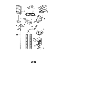 Installation Parts Diagram and Parts List for 13953992  Craftsman Garage Door Opener