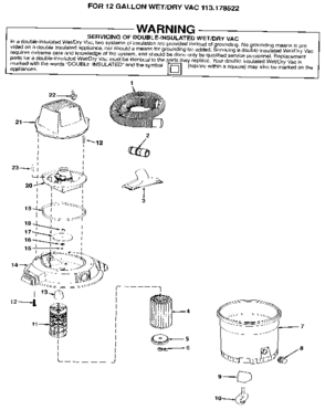 Part Location Diagram of 819451 Craftsman Lid
