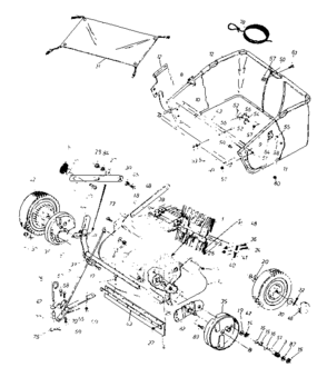 Replacement Parts Diagram and Parts List for 486240320  Craftsman Lawn Tractor