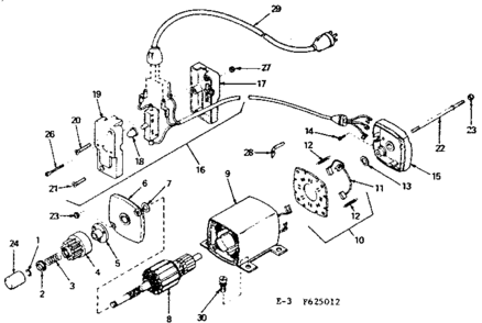 Craftsman 120 Volt Electric Starter Kit Diagram and Parts List for 143625012  Craftsman Engine