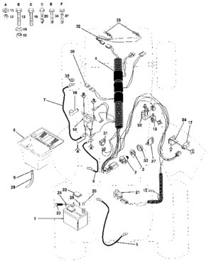 Electrical Diagram and Parts List for 917255470  Craftsman Lawn Tractor