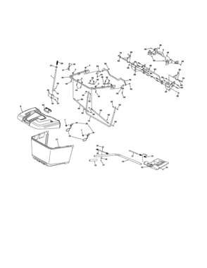 Bagger Diagram and Parts List for 917989800  Craftsman Lawn Tractor