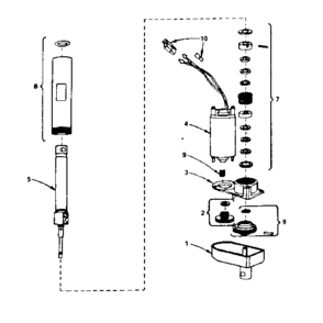 Actuator Diagram and Parts List for 917TX220AR  Craftsman Tiller