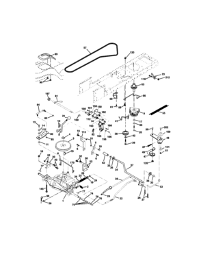 Ground-drive Diagram and Parts List for 917273610  Craftsman Lawn Tractor