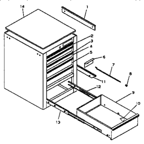 Part Location Diagram of T16985A5 Craftsman Rod