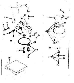 Carburetor Diagram and Parts List for 143599062  Craftsman Engine