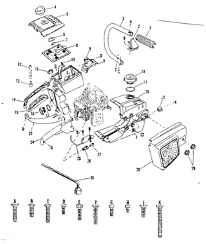 Part Location Diagram of 9112H Craftsman Release guide