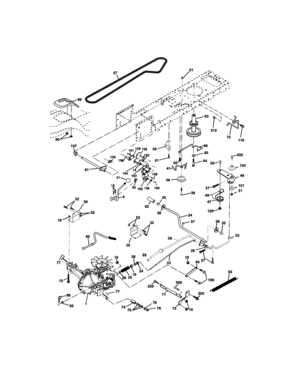 Ground Drive Diagram and Parts List for 917271920  Craftsman Lawn Tractor