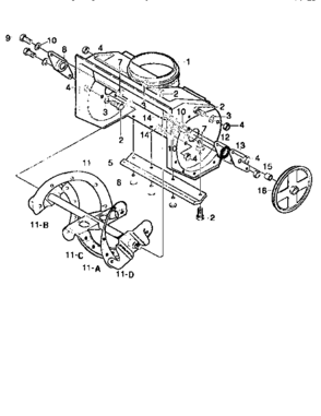 Auger Housing Diagram and Parts List for 536884550  Craftsman Snow Blower