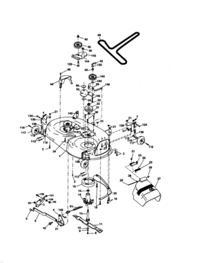 Mower Deck Diagram and Parts List for 917275685  Craftsman Lawn Tractor