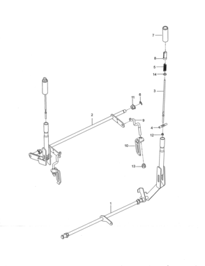 Brake/lift Diagram and Parts List for 917277710  Craftsman Engine