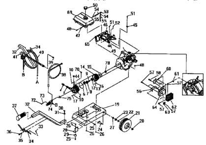 Part Location Diagram of 90300 Generac Muffler Support Bracket