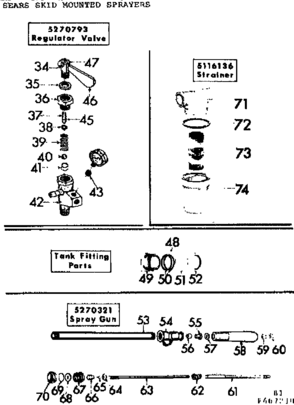 Regulator Valve/tank Fitting Parts/strainer/spray Gun Diagram and Parts List for 471467210  Craftsman Pressure Washer