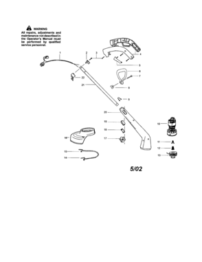 Part Location Diagram of 71-85837 Craftsman Line trimmer spool assembly
