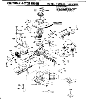 Part Location Diagram of 181-346-11 Craftsman Owner's manual