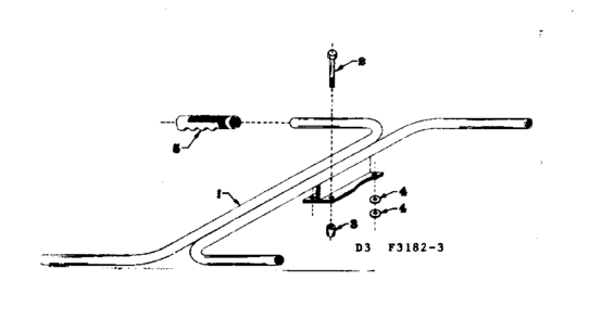 Handle Diagram and Parts List for 5803182-3  Craftsman Engine