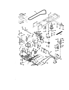 Ground Drive Diagram and Parts List for 917272671  Craftsman Lawn Tractor