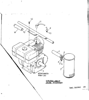Engine Accessories Diagram and Parts List for 580320961  Craftsman Engine