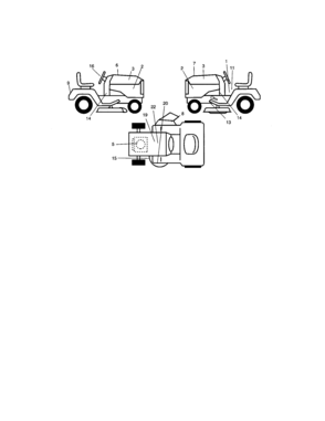 Decals Diagram and Parts List for 917273840  Craftsman Lawn Tractor