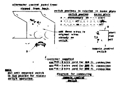 Connecting Remote Control Switch Diagram and Parts List for 58031246  Craftsman Engine
