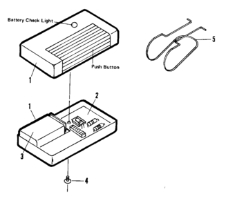 Part Location Diagram of 4A1196 Craftsman Garage door opener remote control, 3-function