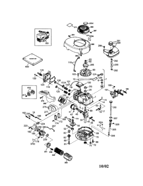 Tecumseh Engine Diagram and Parts List for 143026200  Craftsman Engine