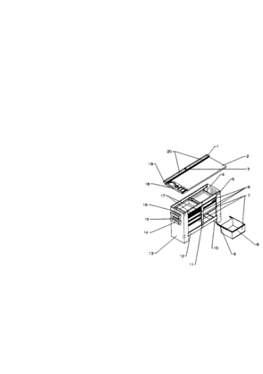 8 Drawer Workbench Diagram and Parts List for 706659780  Craftsman Tool Stand & Cart