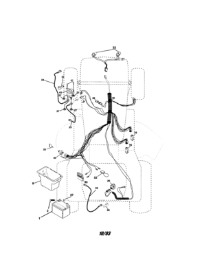 Electrical Diagram and Parts List for 917273360  Craftsman Lawn Tractor