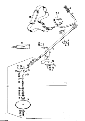 Part Location Diagram of 95573 Generac UTILTY BRUSH W/JOINT