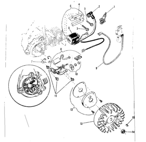 Part Location Diagram of 9261H Craftsman Core