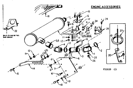 Engine Accessories Diagram and Parts List for 580320390  Craftsman Engine