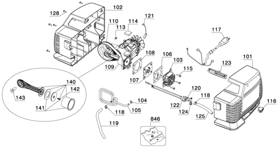 PUMP Diagram and Parts List for 919-15216 0 Craftsman Compressor