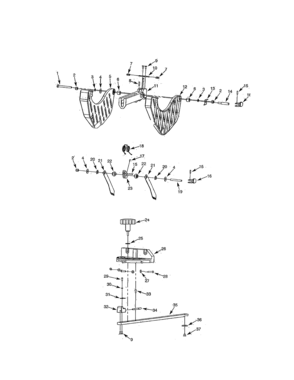 Blade Guard Diagram and Parts List for 141218331  Craftsman Table Saw