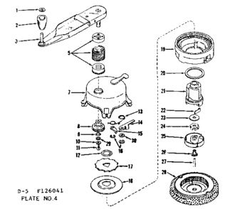 No-pull Starter Diagram and Parts List for 143126041  Craftsman Engine