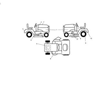 Decals Diagram and Parts List for 917288120  Craftsman Lawn Tractor