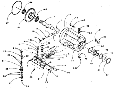 5272237 (p-610) Pump Diagram and Parts List for 74310  Craftsman Pressure Washer