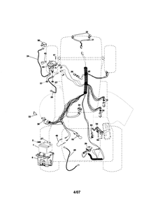 Diagram Diagram and Parts List for 917287051 Type 0 Craftsman Lawn Tractor