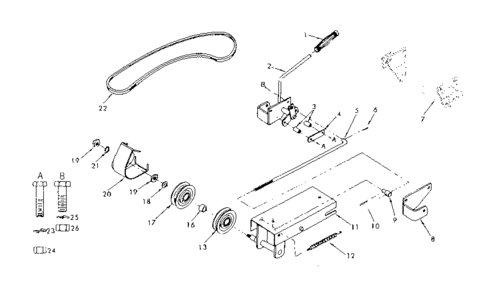 Part Location Diagram of 516P Craftsman Hex nut, 5-pack