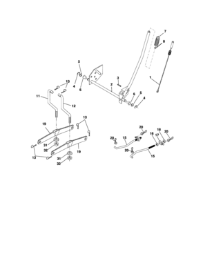 Lift Diagram and Parts List for 917286070  Craftsman Lawn Tractor