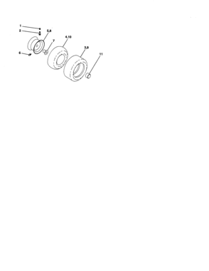 Wheels And Tires Diagram and Parts List for 917276783  Craftsman Lawn Tractor