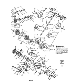 Edger Parts Diagram and Parts List for 358797550-EDGER  Craftsman Edger