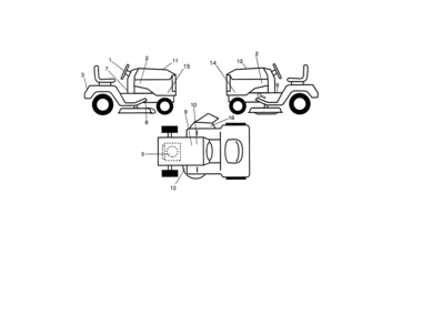 Decals Diagram and Parts List for 917203824  Craftsman Lawn Tractor